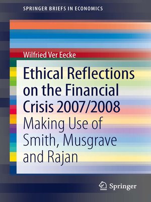 cover image of Ethical Reflections on the Financial Crisis 2007/2008